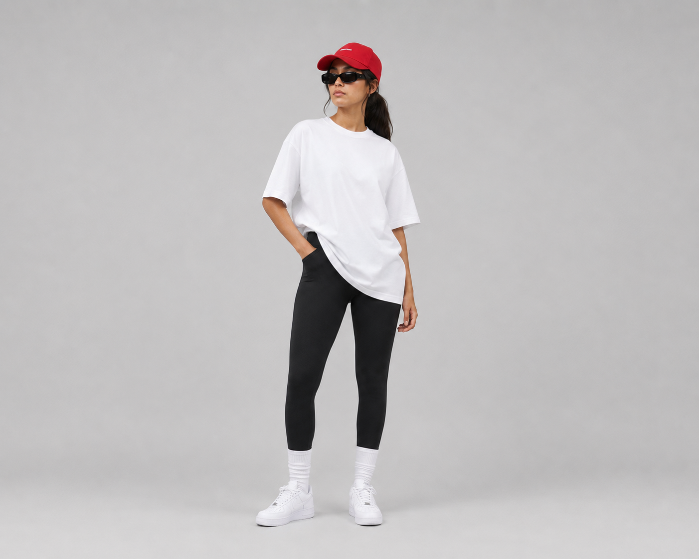 Essential Oversized Tee — White