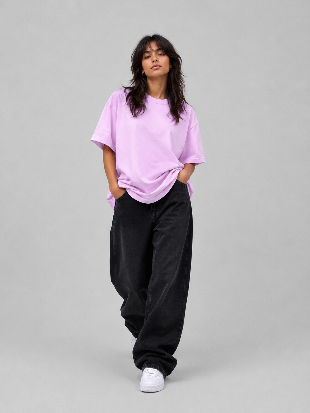 Essential Oversized Tee — Lavender