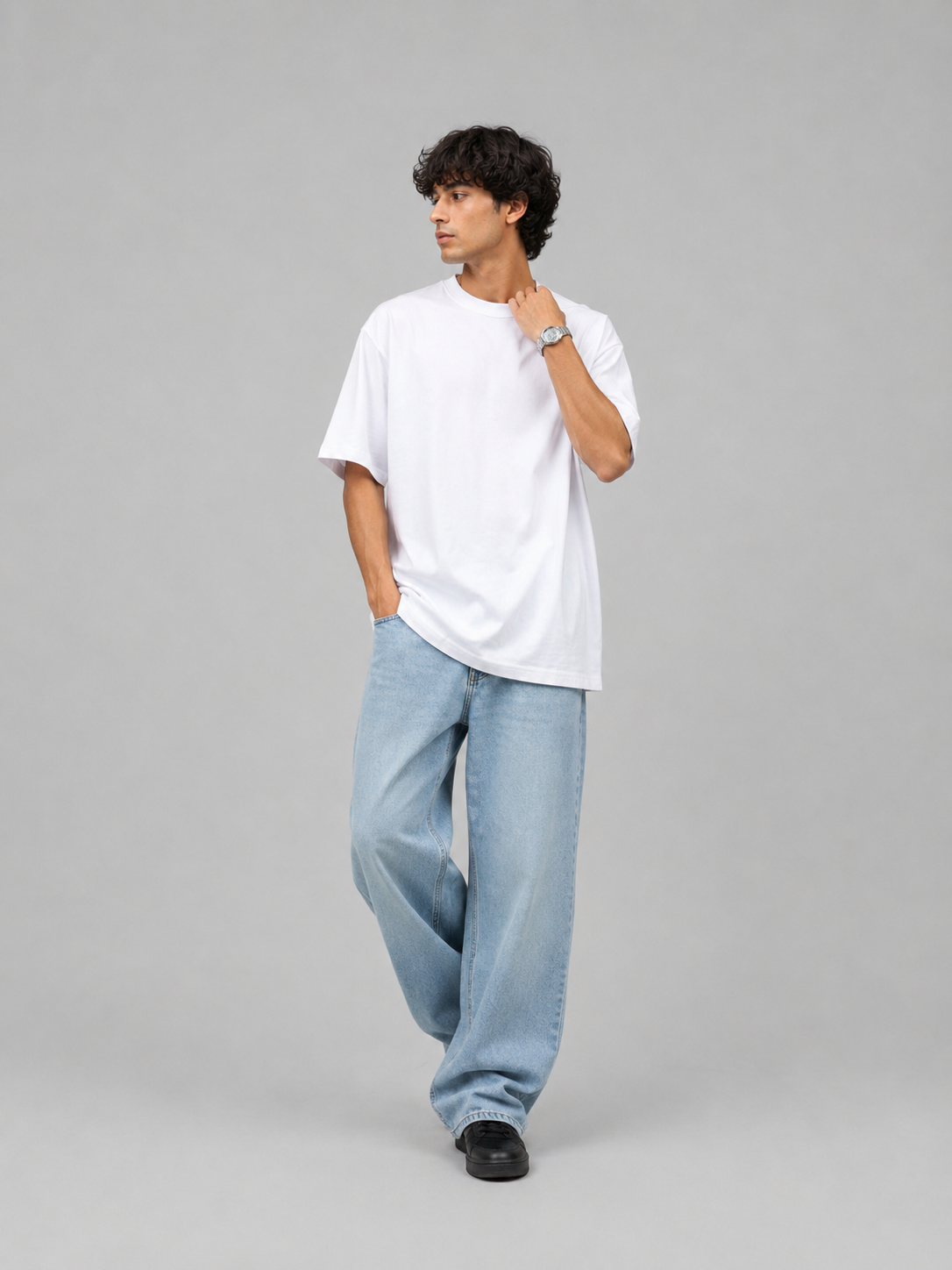 Essential Oversized Tee — White
