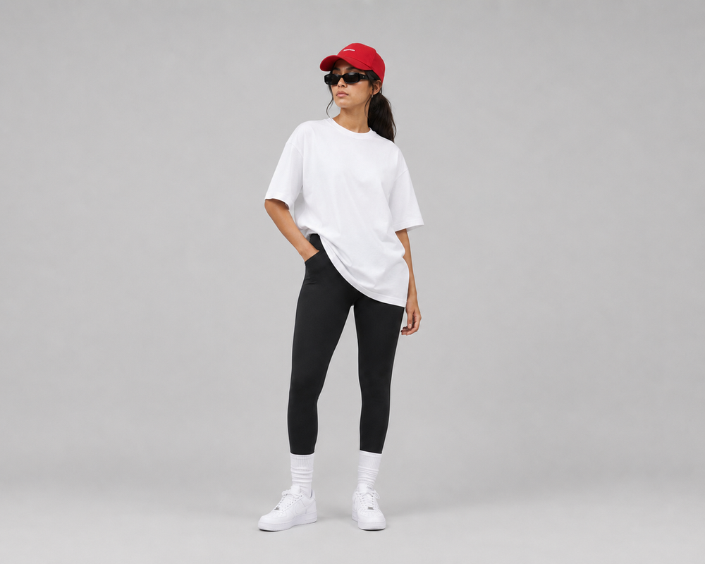 Essential Oversized Tee — White