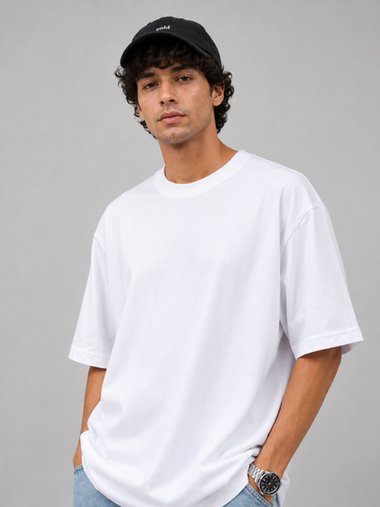 Essential Oversized Tee — White