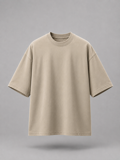 Essential Oversized Tee — Beige