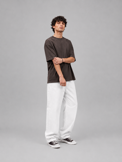 Essential Oversized Tee — Brown