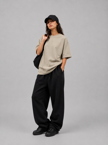 Essential Oversized Tee — Beige