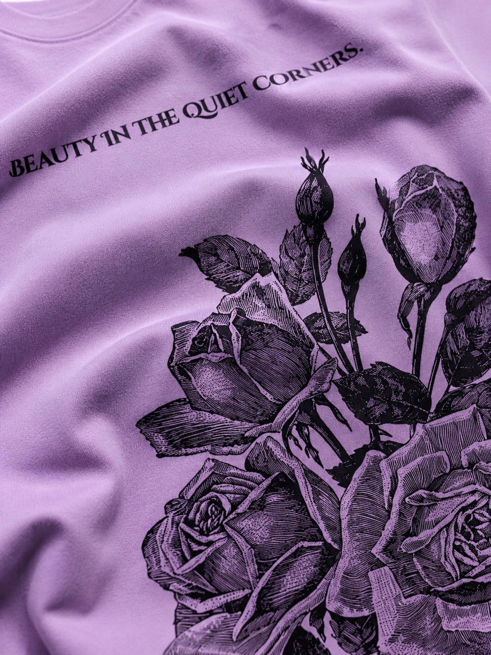 Quiet Corners - Lavender Oversized Tee
