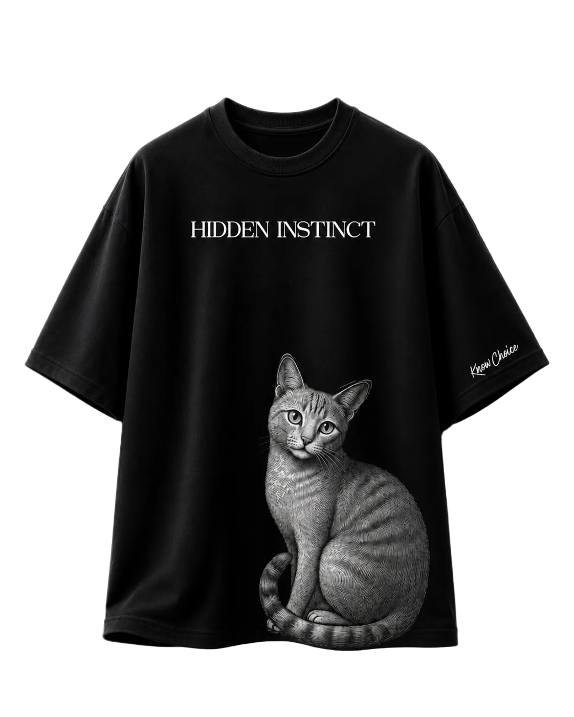 KnowChoice Instinct Collection – Hidden Instinct Oversized T-Shirt