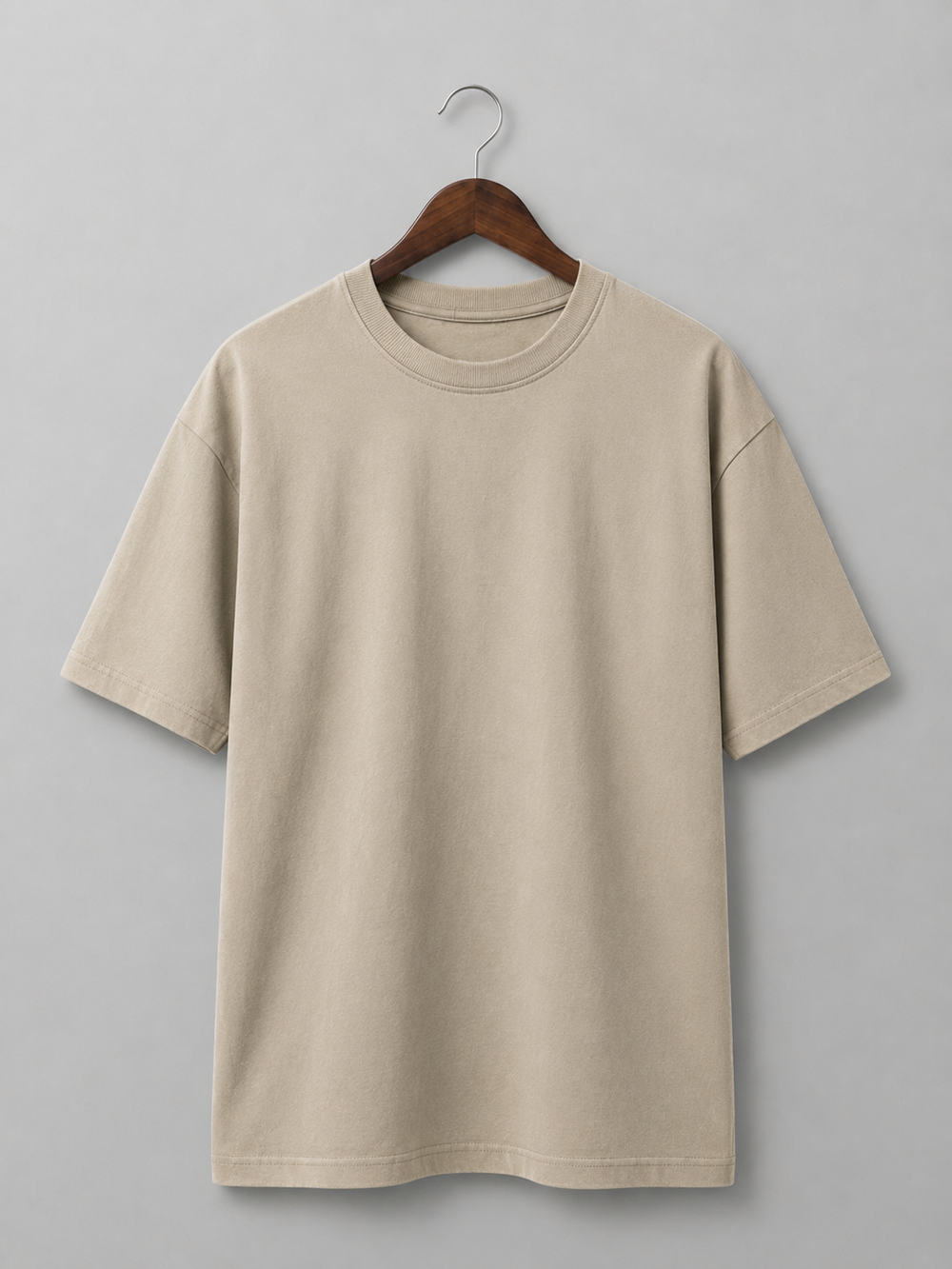 Essential Oversized Tee — Beige