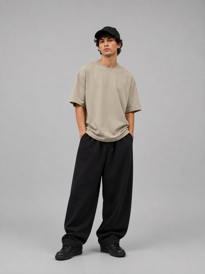 Essential Oversized Tee — Beige